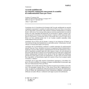 Acc. scambio rendicontaz. Paese p. Paese