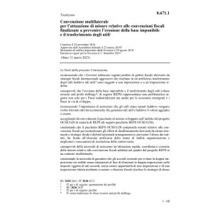 Conv. fiscali prevenire l'erosione