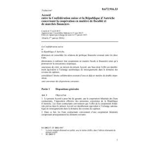Acc. CH-A coop. fiscalité marchés financ