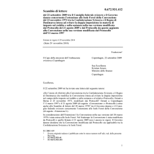 Scambio lettere CH-DK doppia imp.