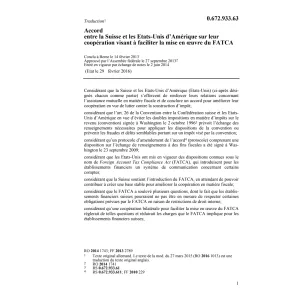 Acc. CH-USA mise FATCA