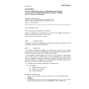 Conv. DI Suisse - Finlande
