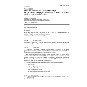 Conv. CH-Géorgie doubles imposition