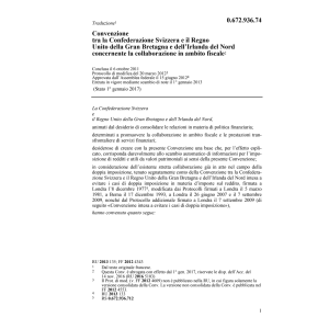 Conv.CH-GB ambito fiscalità mercati fin.