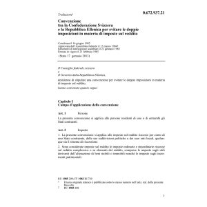 Conv. DI Svizzera - Repubblica Ellenica