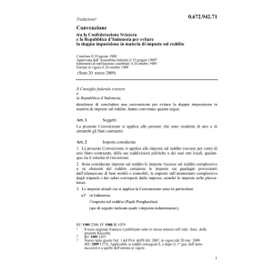 Conv. DI Svizzera - Indonesia
