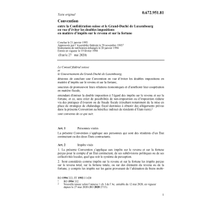 Conv. doubles impositions Luxembourg