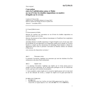 Conv CDI CH-Malte eur le revenu