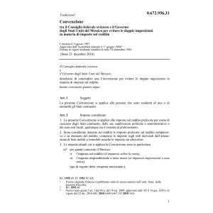 Conv. DI Svizzera - Messico