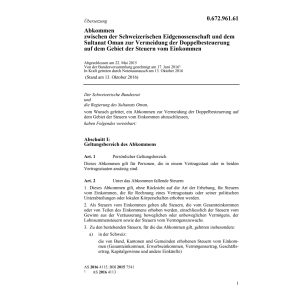 Abk. 22.5.15 CH/Oman Doppelbesteuerung