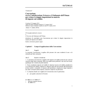Conv. 22.5.15 CH/Oman doppie imposizioni