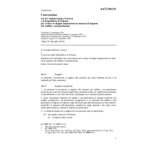 Conv. DI Svizzera - Polonia