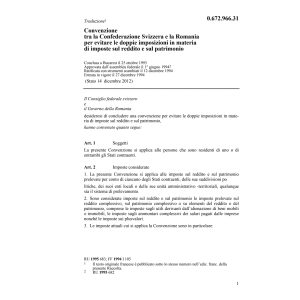 DI Svizzera - Romania Conclusa  25/10/93