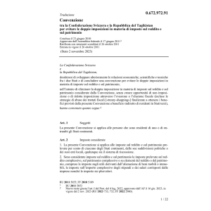 Conv. CH-Tagikistan doppie imposizioni
