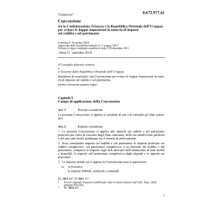 Conv. CH-Orientale Uruguay doppie imp.
