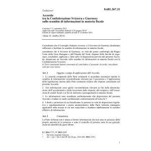 Acc. CH-Guernesey materia fiscale