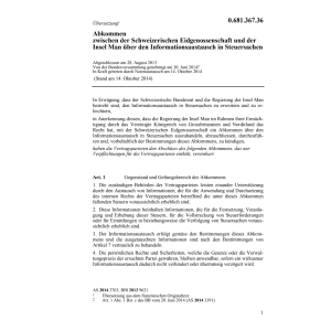 Abk. CH-Insel Man Steuersachen