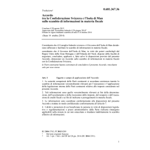 Acc. CH-lÎsola di Man materia fiscale