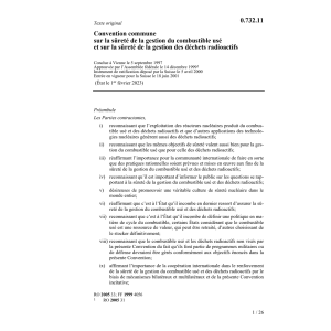 Conv. sûreté gestion déchets radioactifs