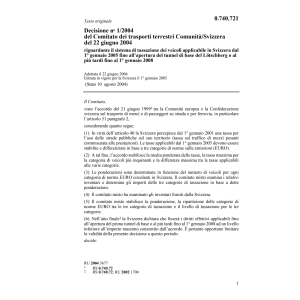 Com trasporti terrestri Decisione 1/04