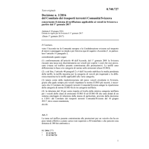 Decisione Nr.1/16 trasporti terrestri