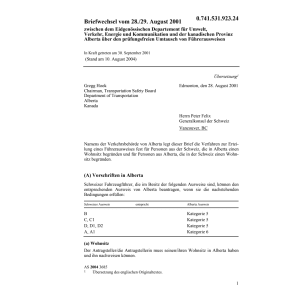 Briefw.Kanada Alberta Umt.Führerausweise