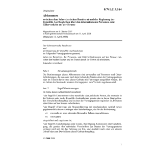 Abk. CH-Rep.Aserbaidschan Güterverkehr
