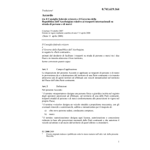 Acc. CH-Azerbaigian trasporti merci