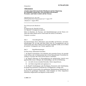 Abk. CH-Estland Personen-& Güterverkehr