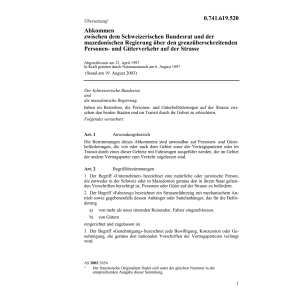 Abk. CH-Mazedonien Güterverkehr