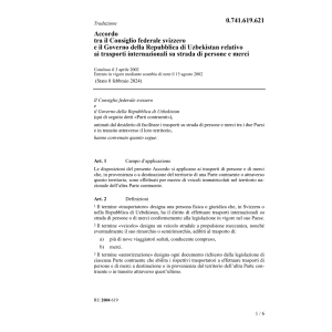 Acc.CH-Uzbekistan persone, trasporti
