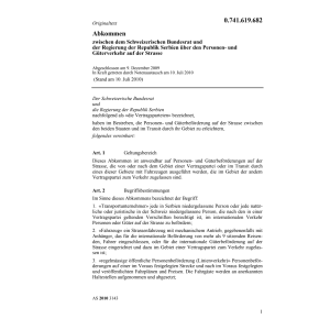 Abk. Serbien Personen-+Güterverkehr