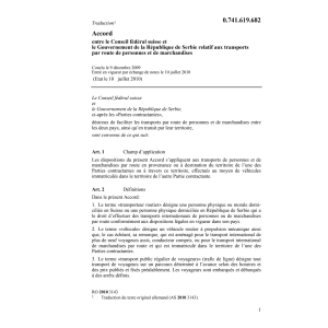 Acc Serbie trasports personnes-+marchand