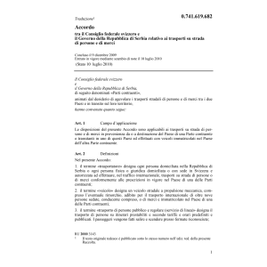 Acc Serbia trasporti persone-+merci