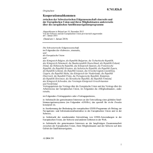 Kooperationsabk. Satellitennavigat.progr