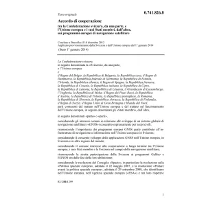 Acc. coop. progr.navigazione satellitare