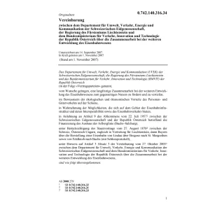 Vereinbarung UVEK-CH-FL Eisenbahnwesens