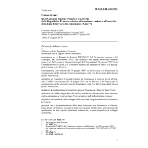 Conv. CF FR linea ferr.Annemasse Ginevra