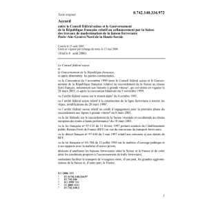Acc.CH-F liaison ferroviaire Paris-Ain