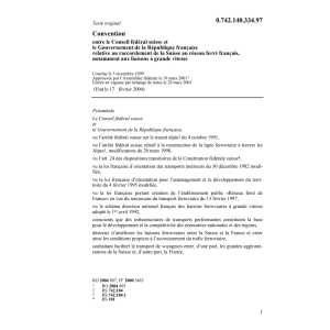 Conv. CH-F raccord.reseau ferre francais