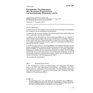 Europ.Übereink.Wasserstrassen AGN