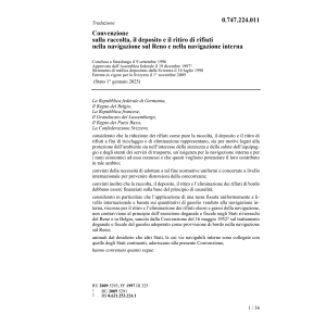 Conv. deposito rifiuti navigazione Reno