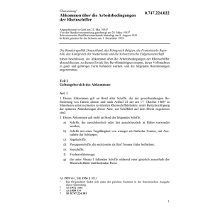 Abkommen über die Arbeitsbedingungen der