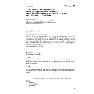 Traité entre la Confédération suisse et