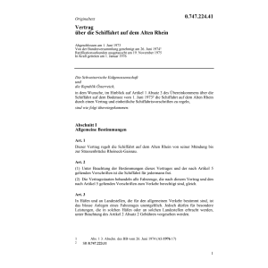 Vertrag über die Schiffahrt auf dem Alte