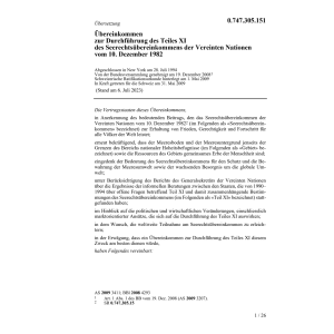 Übereink. Teiles XI Seerechtsübereink.