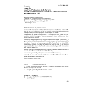 Acc. Parte XI Conv. diritto del mare