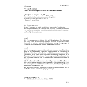 Übereinkommen zu Erleichterung des inter