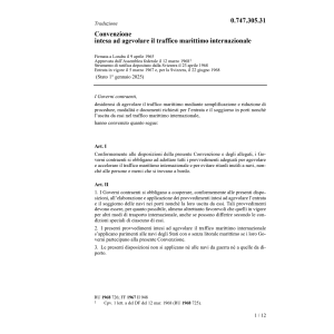 Convenzione intesa ad agevolare il traff