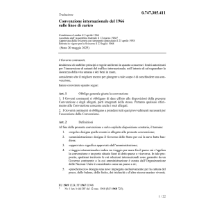 Convenzione internazion.linee di carico
